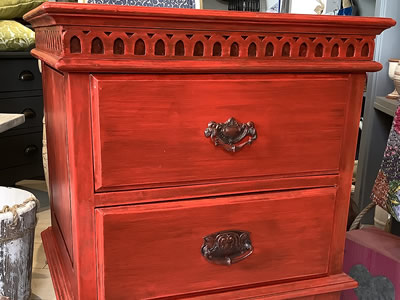 French painted set of drawers - Lymington New Forest Hampshire